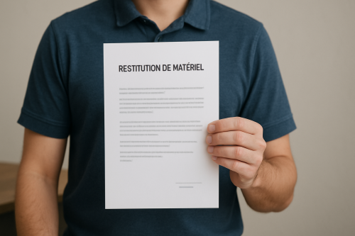 restituer son matériel