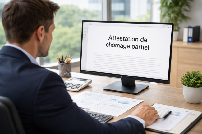 attestation de chômage partiel