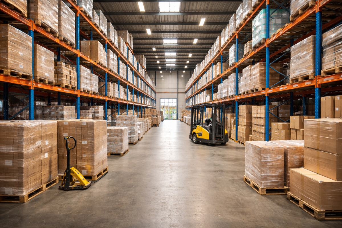 entrepôt bien organisé