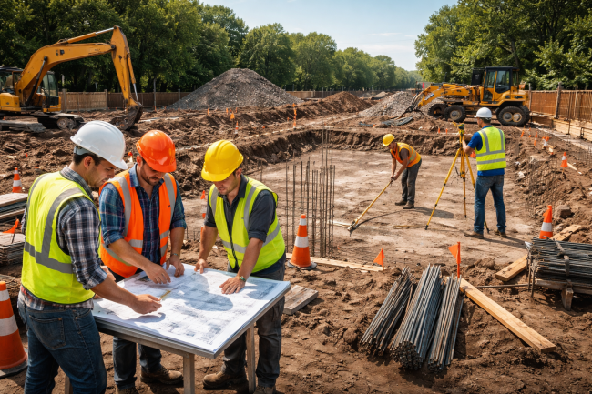 préparation d'un chantier