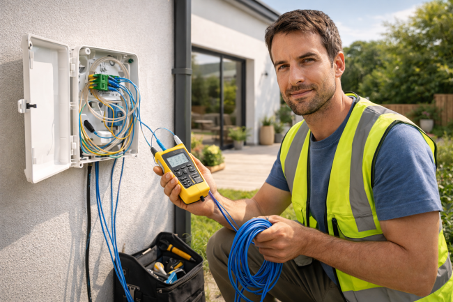auto entrepreneur dans la fibre optique